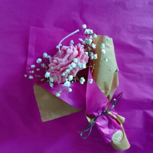 Διακοσμητικό κερί ανθοδέσμη παιώνια με φυσικό άρωμα