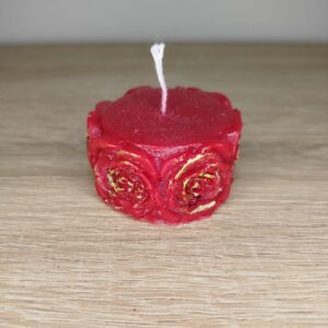 κερί με περιμετρικά τριαντάφυλλα