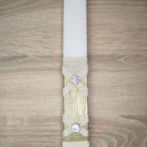 Λαμπάδα με στρασάκια